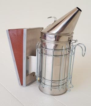 Smoker Edelstahl L/ 10cm mit Schutzgitter